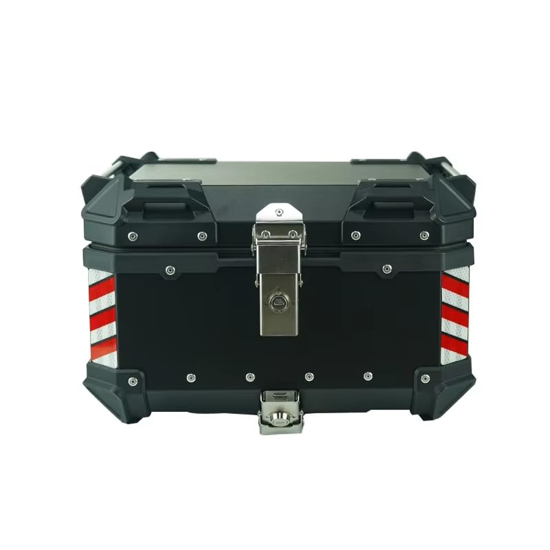 35L Motorcycle Top Box | Universal Fit | Dual Lock | Aluminium Hinge | Diamond-Quilted Interior | Matte Black-image-22