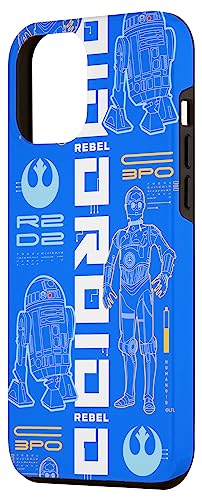 Coque iPhone 12 Pro Max Star Wars C-3PO R2-D2 droids pour smartphone - 2