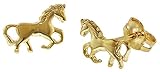 HÜBSCHES GESCHENK: Lieferung der Ohrstecker in einer trendor Schmuck-Box. Die Gold Ohrringe sind ein super Geschenk für Mädchen zu Firmung, Kommunion, Konfirmation, Geburtstag, Ostern, Weihnachten