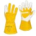 John Tillman and Co 50XL Top Grain Leather MIG Gloves with Split Leather Palm Reinforcements, Split Leather Back, Fleece Lining, Seamless Forefinger and Elastic Back (Carded), X-Large