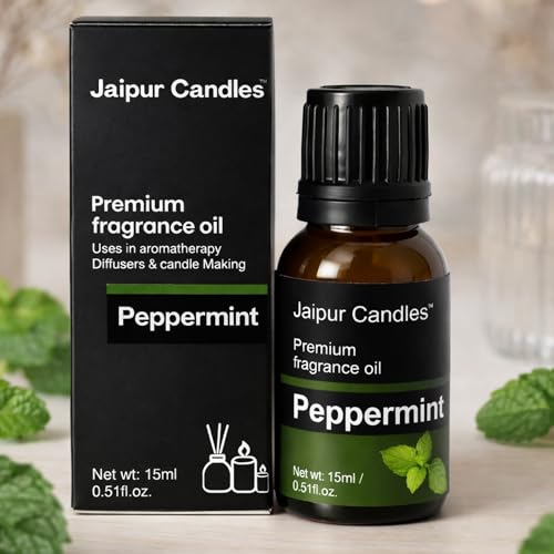 Image of Fragrance Oil | 15 ml | Aroma Oil for Home Fragrance | Best for Aromatherapy | Use in Diffusers, Candles, Air Fresheners (15ML, Peppermint)