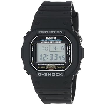G-Shock relógio de quartzo dos homens de Casio com Resin Strap, Black, 20 (Modelo: DW5600E-1V)