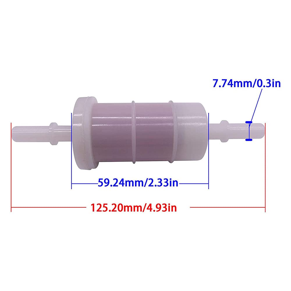 Riloer Filtro benzina in linea per Mercury Mariner 30/40 EFI 4 tempi fuoribordo 4 cilindri 40/50/60 HP