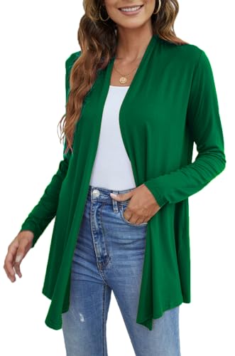 Image of Ladlop Women's Lightweight Open Front Cardigans Long Sleeve Casual Soft Drape Fall Cardigan