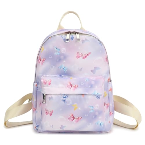 Image of Butterfly Mini Backpack Women Girls, Small Backpack Purse for Adults Teens Kids School Travel