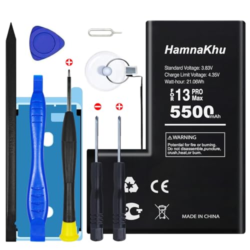 Batterie iPhone 13 Pro Max 5500 mAh avec kit outils complet de réparation