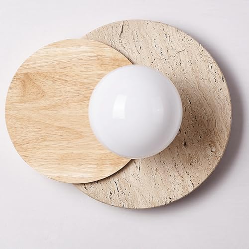 Lámpara de pared de madera de estilo japonés para iluminación de pasillos 5