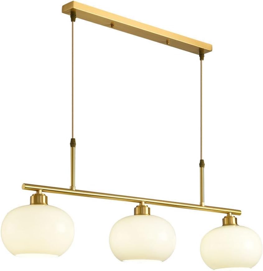 Lustre linéaire noir anti-éblouissement pour éclairer un îlot de cuisine