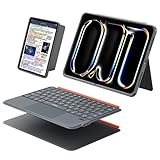 ZREOLYP iPad Keyboard Case for iPad Pro 11 inch (M4 2024), 3 in 1 Magnetic Detachable Keyboard with Multi-Touch Trackpad, Portrait/Landscape Modes, 160°Adjusting Stand(for iPad 11' Pro/24)