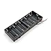 10-AA Battery Slot Spring Clip Holder Case Plastic Storage Box Flat Wires 15V DC