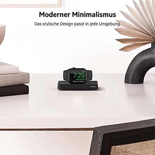 Belkin Apple Watch Ladegerät, MFi-zertifiziertes drahtloses Ladepad mit Weckermodus, minimalistisches Design… – Ansicht 5