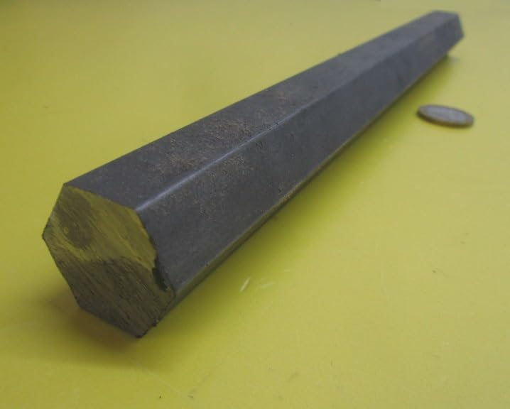 4140 Alloy Steel Hex Rod 1.00" Hex x 1 Foot Length 1 Piece