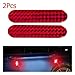 Saynoon 2Pcs Auto Night Lamp Alarm Red Warning Tape Door Sticker Car Reflective Strips Safety Mark