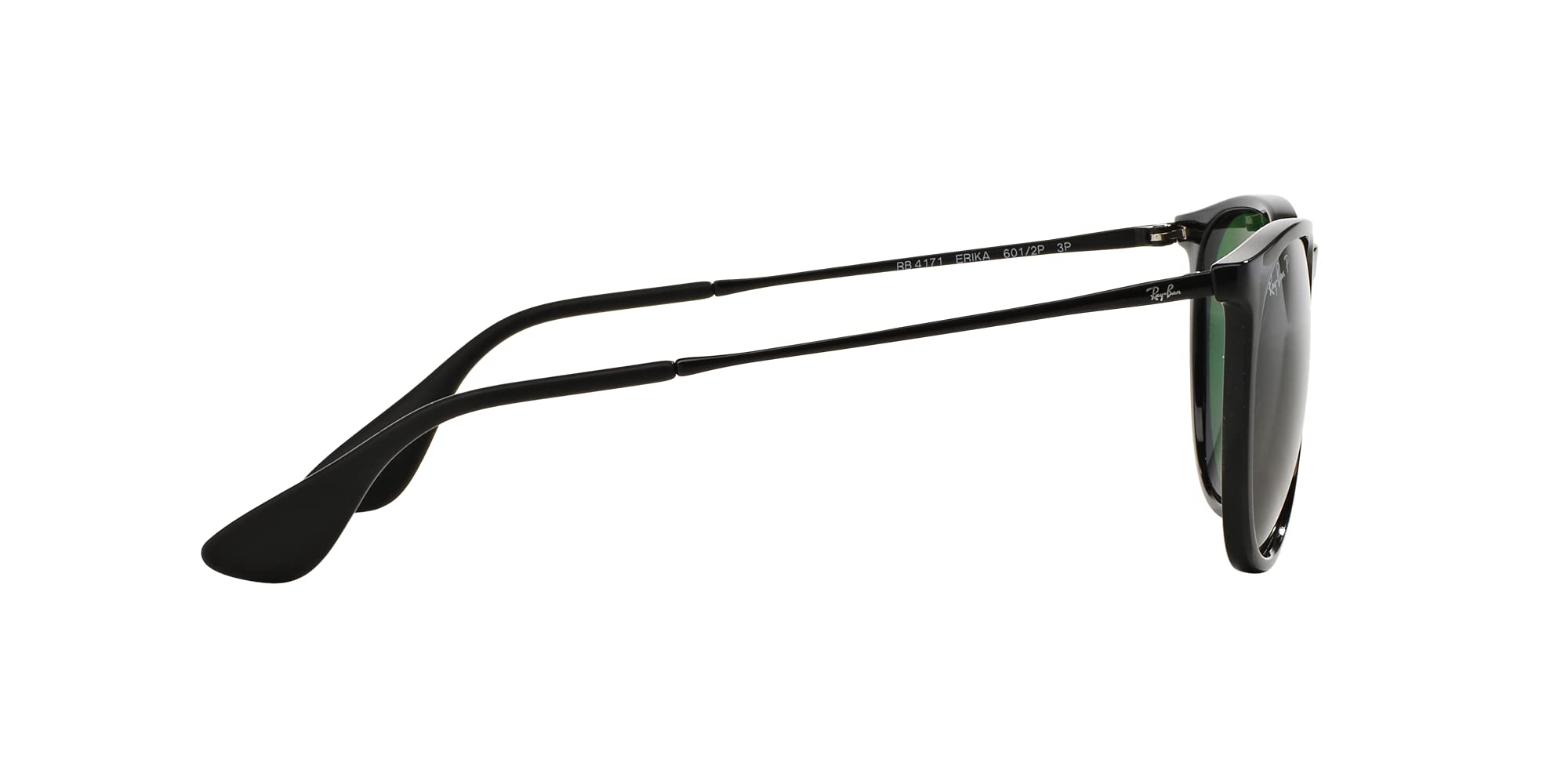 Ray-Ban RB4171 Erika Sunglasses + Vision Group Accessories Bundle: Black/Green Polarized (601/2p)
