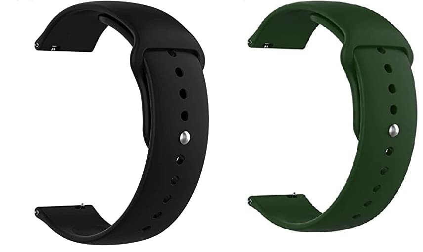 Ainsley 20 MM Watch Strap Compatible with Samsung Galaxy Watch 3(41MM)|Galaxy Watch 4(40MM)|Galaxy Watch 4(44MM)|Galaxy Watch 4 Classic(42MM)|Galaxy Watch 4 Classic(46MM) SmartWatch(Pack of 2)(Black-Army) (B0BMVFCNJT) Amazon Price History, Amazon Price Tracker