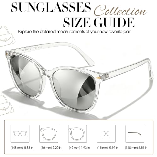 Image of Myiaur Polarized Sunglasses for Women with UV400 Protection Mirrored Lens