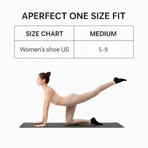 4 Pairs Cute Pilates Grip Socks for Women – Ruffle Top Non Slip Yoga Barre Crew Socks for Workout, Dance, Hospital3