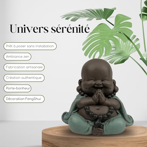 Zen'Light Lucky Laughing Buddha Statue, Zen and Feng Shui Decoration, to Create a Relaxing and Spiritual Atmosphere - Image 2