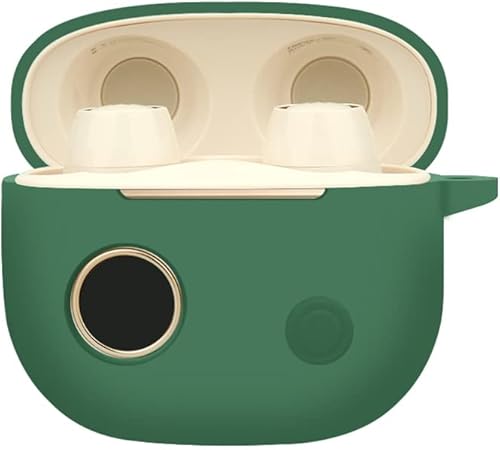 Miniatura 3 de Juego de 2 fundas protectoras de silicona suave compatibles con auriculares Edifier a U2, funda protectora con llavero para Edifier TOU2 (rojo +