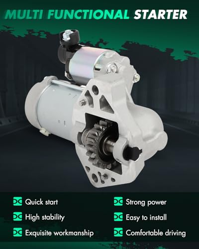 Image of SCITOO Starter Motor fit for for RL 3.7L 2009-2010,for for TL 3.5L 2009-2011,for for TL 3.7L 2009 Replacement Starter 19014