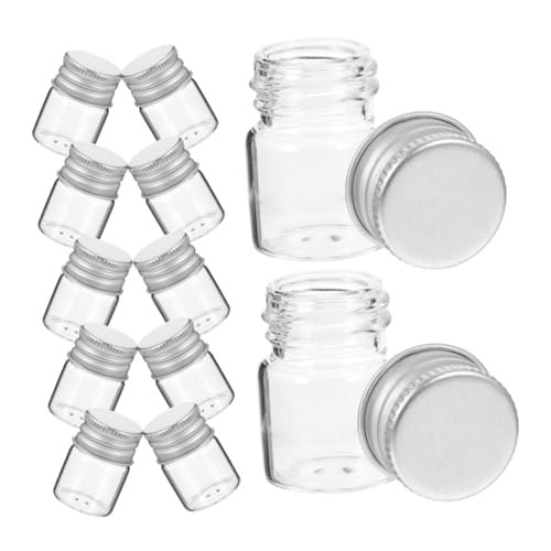 BRIGHTFUFU 24 Pack 5ml Perfume Bottles Fragrance Mini Glass Vials Aluminum Caps for Liquids Storage