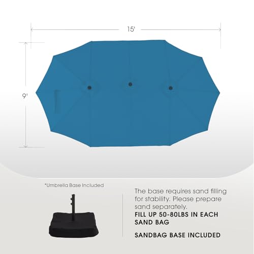 wikiwiki-15ft-Large-Patio-Umbrellas-with-Base-Included-Outdoor-Double-Sided-Umbrella-with-Crank-Handle-Powerful-UV-Protective-for-Pool-Lawn-Garden-Royal-Blue wikiwiki 15ft Large Patio Umbrellas with Base Included Outdoor Double Sided Umbrella with Crank Handle Powerful UV Protective for Pool Lawn Garden Royal Blue