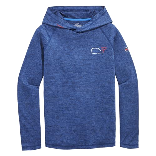 vineyard vines Men's OTG Whale Outline Long-Sleeve Harbor Hoodie Tee2