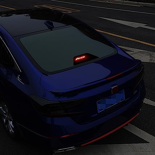 Tomall High Brake Light Stickers Compatible With Honda Accord 2015-2022 Glossy Black Top Tail Light Projection Board Decal Interior Decorations High Mounted Emblems For Car (Glossy Black) #TOP4