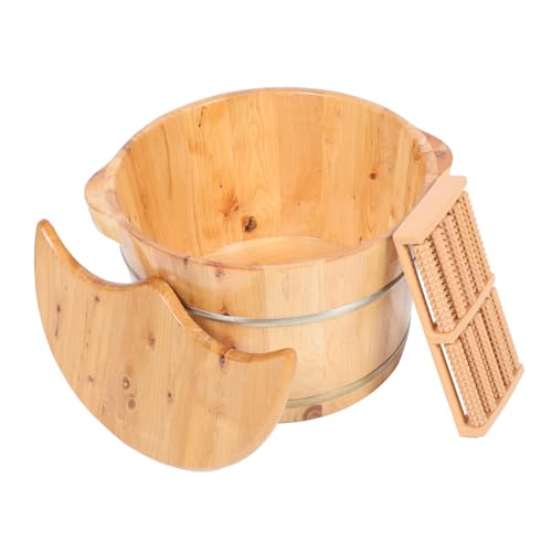 Bassine de bain de pieds Plafope en bois massif : offrez-vous un instant de pure sérénité