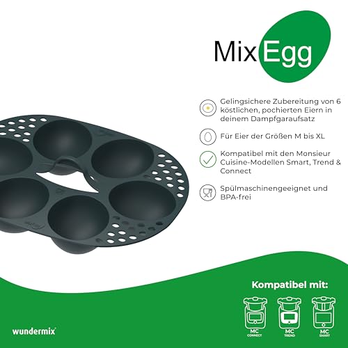 Wundermix MixEgg® Ei-Pocher für Monsieur Cuisine