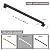 5FT Black Iron Hand Railing, Sturdy Safety Staircase Handrails Wall Mount, 500lbs Load Capacity Industrial Iron Railing Pipe Handrail for Indoor Stairs, Outdoor Deck Loft Porch, Non-Slip and Rust