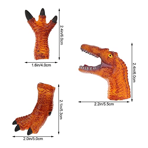 TOYANDONA Cabeça Interativo 5Pcs Bonecos de Dinossauro Dino Cosplay Brinquedos Dedo para Goodie Bag