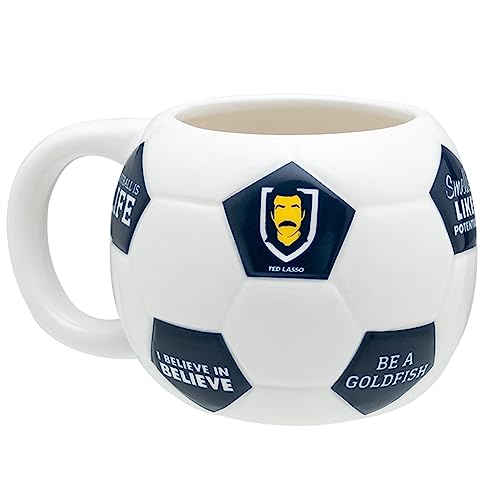Taza Ted Lasso forma balón de fútbol 450 ml miniatura 1
