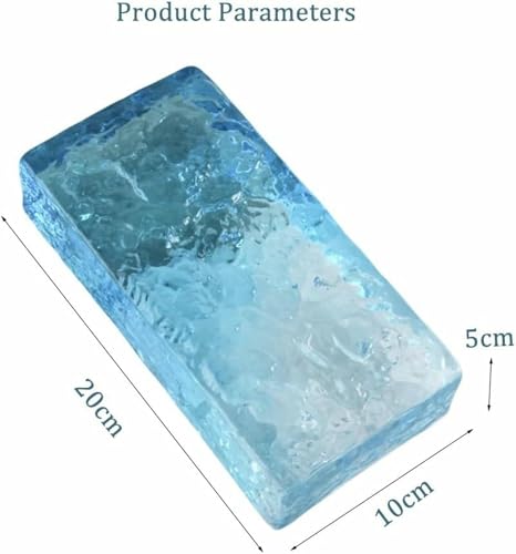 Brique de verre transparent pour cloison lumineuse de centre commercial - 7