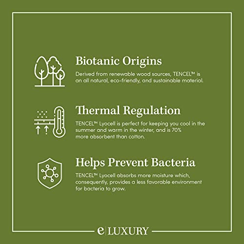 Tencel Mattress Pad With Fitted Skirt - Extra Plush Moisture Wicking Topper - Cooling Pillow Top Mattress Cover - Firm Protector - King #TOP5