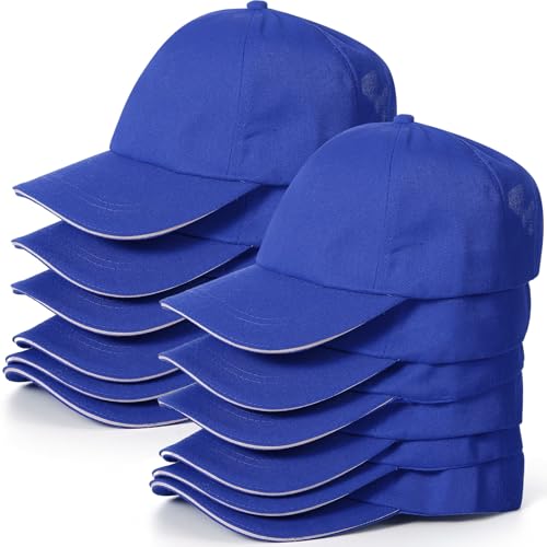 Kids Baseball Caps Youth Adjustable Plain Baseball Hats Cotton