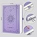 EMSHOI Blank Notebook Journal - 320 Pages, 100gsm Thick Paper, A5 Hardcover Leather, Art Sketchbook for Drawing, Unlined, Plain Sketch Book for Women Men Work Writing, 5.75 x 8.38, Light Purple