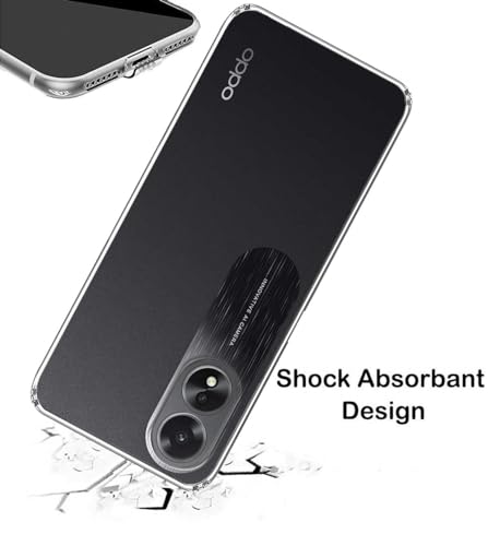 Image of Soft Silicone TPU Back Cover Compatible with Oppo A38 4G