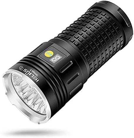Flashlights 18000 High Lumens Powerful,18xLEDs,Handheld Flashlight Rechargeable with 18650 Batteries Powered Included,Super Bright Torch,4 Modes,Power Display, Waterproof,Tactical Camping Outdoor