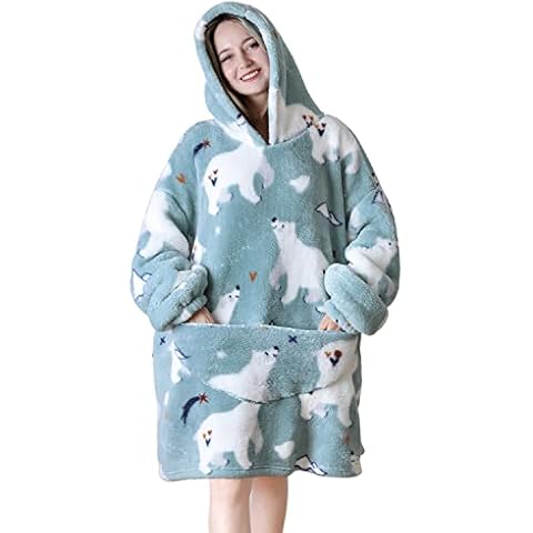 Queenshin Sweat Plaid Ours Polaire Cover
