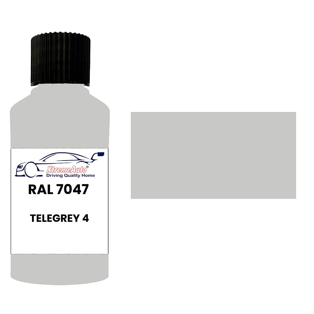 Xtremeauto Telegrey Ral 7047 4 Gloss Touch Up Paint Brush Repair Scratch Upvc Pvc Metal Wood