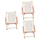 Chaise longue de plage : fabriquée dans un matériau de , durable pour une utilisation à long terme et difficile à déformer. sans odeur et pratique. chaise longue miniature en bois