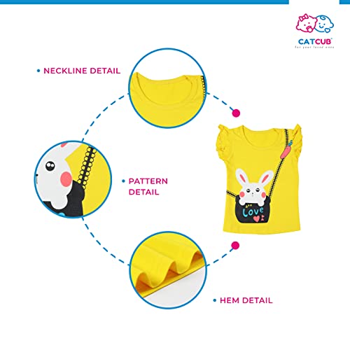 Image of CATCUB Girl's Cotton Top & Shorts /hot Pants