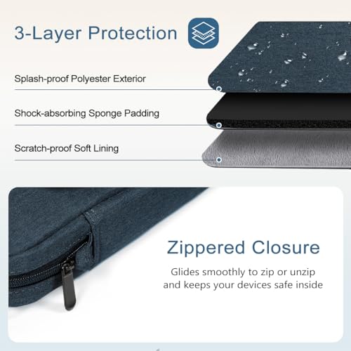 Image of TiMOVO 13 Inch Tablet Sleeve with Shoulder Strap, Indigo