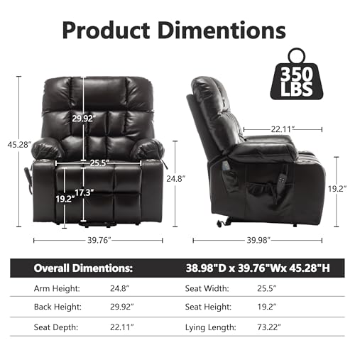 Sillón eléctrico reclinable con masaje y calor miniatura 2
