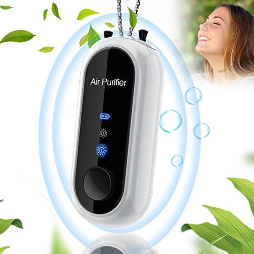 Portable And Personal Air Purifier Necklace, Wearable Negative Ionizer Generator Air Cleaner， Home Travel Ionizer For Adults And Kids #TOP5