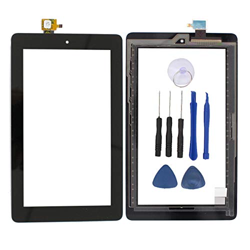 XtremeAmazing 7'' Inch Digitizer Touch Screen Panel Glass with Screwdriver Tool Replacement for Amazon Kindle Fire 5TH 5 Gen 2015 SV98LN