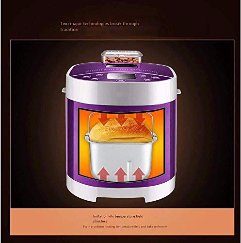 ZJN-JN Brotbackautomaten Haushalt Automatische Brotmaschine Gluten Brot-Maschine, 22 Preset Funktionen Schnell Backen… – Bild 7
