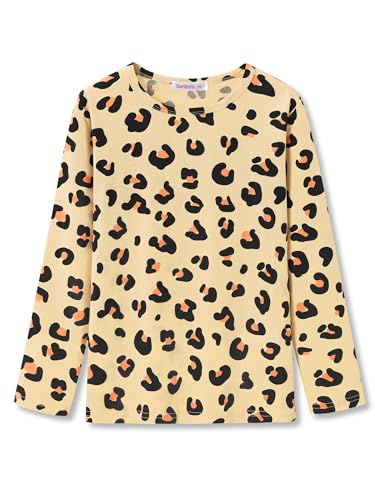 Image of Girls Long Sleeve T-Shirt Cute Versatile Basic Casual Top Size 6-18 | Soft Stretchy Tee for All Day Comfort, Versatile Layering Top for Cold Days, Cute Casual Style for Girls, Durable Easy Care