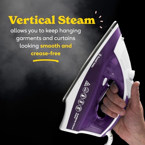 Russell Hobbs Supreme Steam Iron, Powerful Vertical steam Function, Non-Stick Stainless Steel Soleplate, Easy Fill 300ml Water Tank, 110g Steam Shot, 40g Continuous steam, 2m Cord, 2400W, 23060 - Image 3